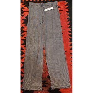 Tahari Women's Wide Waistband Straight Leg Pants Black Stripe S/P